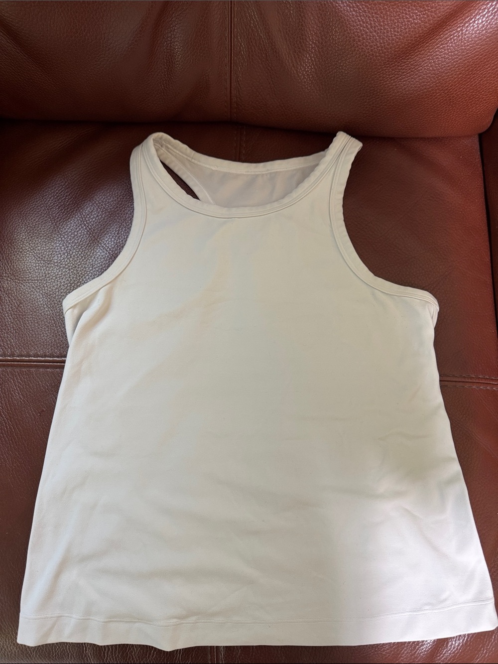 lululemon athletica white Racerback Tank - size 6